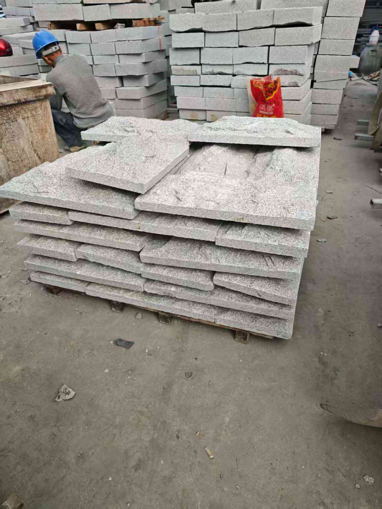 遂宁芝麻白蘑菇石，自然面